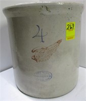 4 GALLON RED WING CROCK