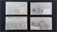 US Stamps Accumulation in Glassines including used
