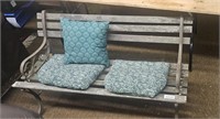 Outdoor Bench w/Cushions - See Pic