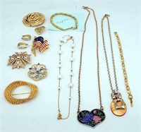 Estate Jewelry - Monet Pins, Napier Bracelet & Pin