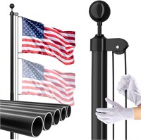 FFILY Flag Pole for Outside In Ground - 25 FT