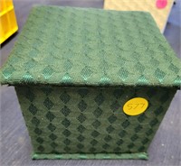 Green Cloth Jewelry/Knickknack Box
