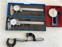 Dial caliper, micrometer screw gauge