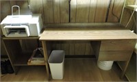 Desk and Cabinet and Office Chair