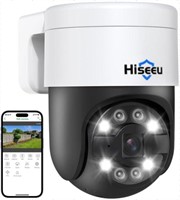 Hiseeu 4K PTZ POE Security Camera System,4PCS PTZ