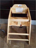 wooden hi chair
