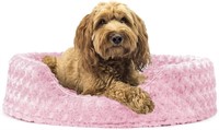Plush Faux Fur Calming Pet Bed