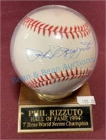 Phil Rizzuto autographed baseball