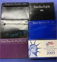 Assorted proof sets, see photo