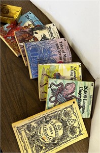 1962 almanac, money books, deck of cards