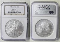 2006 Graded MS 69 by NGC Silver Dollar