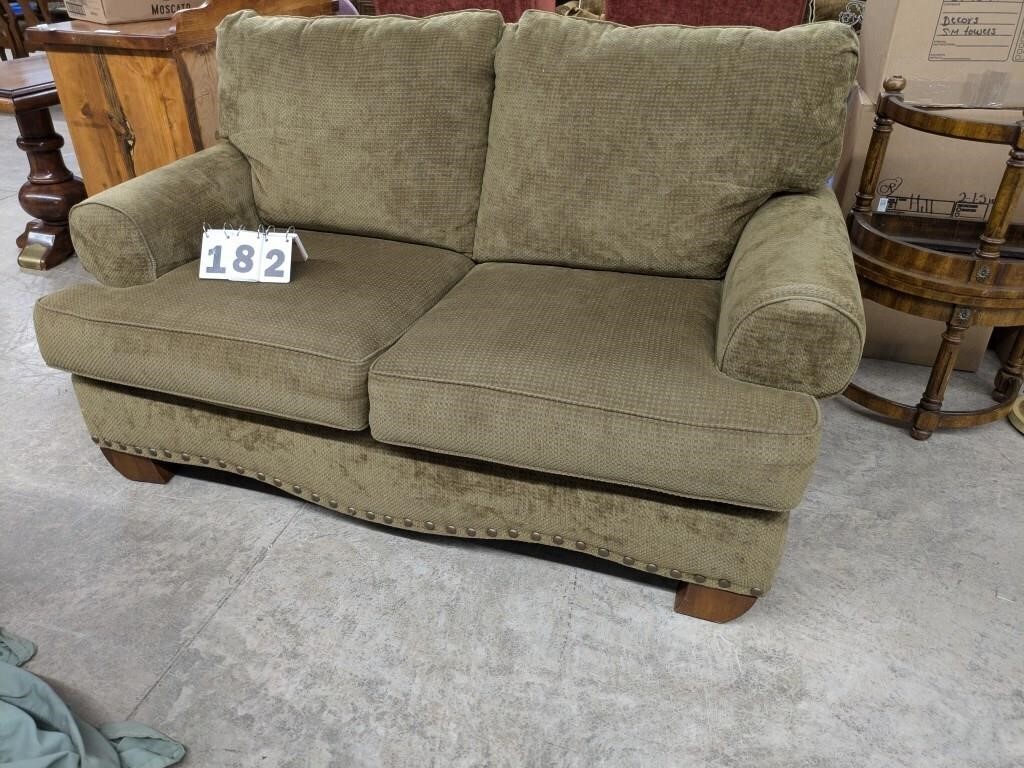 Ashley Furniture Green Upholstered Love Seat