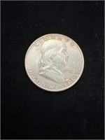 1948 D Benjamin Franklin Half Dollar