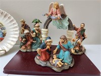 Vintage Avon Manger Scene & Manger Plate