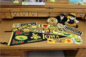 Iowa Hawkeye Pennants, Patches, & Bumper Stickers