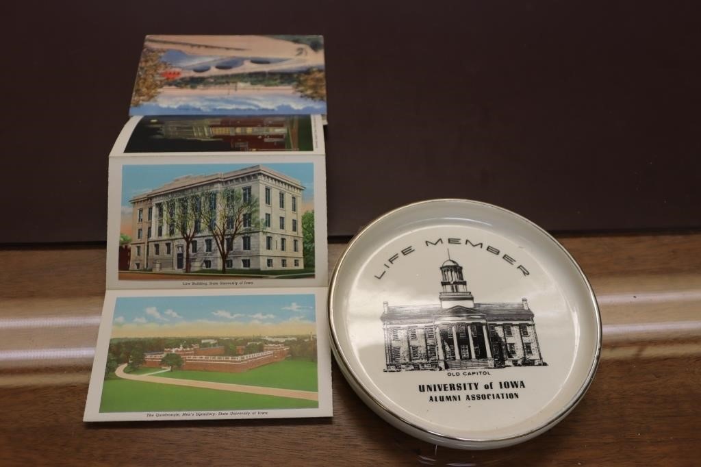 University of Iowa Postcards & Collector's Plate