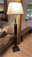 Floor lamp approximately 65.5” tall  couch and