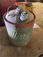 Vintage metal gas can