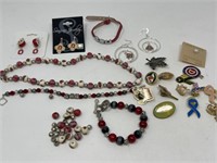 OSU Earrings, Bracelets, Necklace, & Assorted Pins