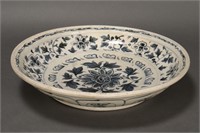 Chinese Ming Dynasty Blue and White Charger,