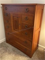 High Quality Dovetail Tall Dresser,  Bent Wood