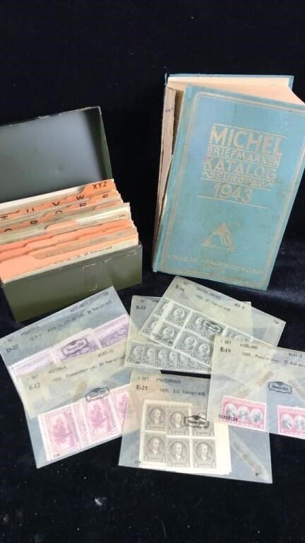 Stamps & 1943 Collector’s Reference Book