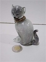 Glass Cat Paperweight