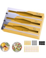NEW $54 3 in 1 Foil and Plastic Wrap Organizer