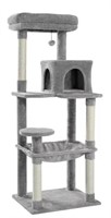 CAT TREE TOWER W CONDO & TOY DARK GREY NEW