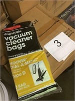 3 CTN RUBBERMAID VACUUM CLEANER BAGS