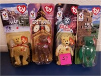 Lot of 4 Beanie Babies