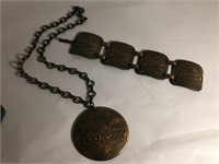 COPPER AZTEC NECKLACE & BRACELET