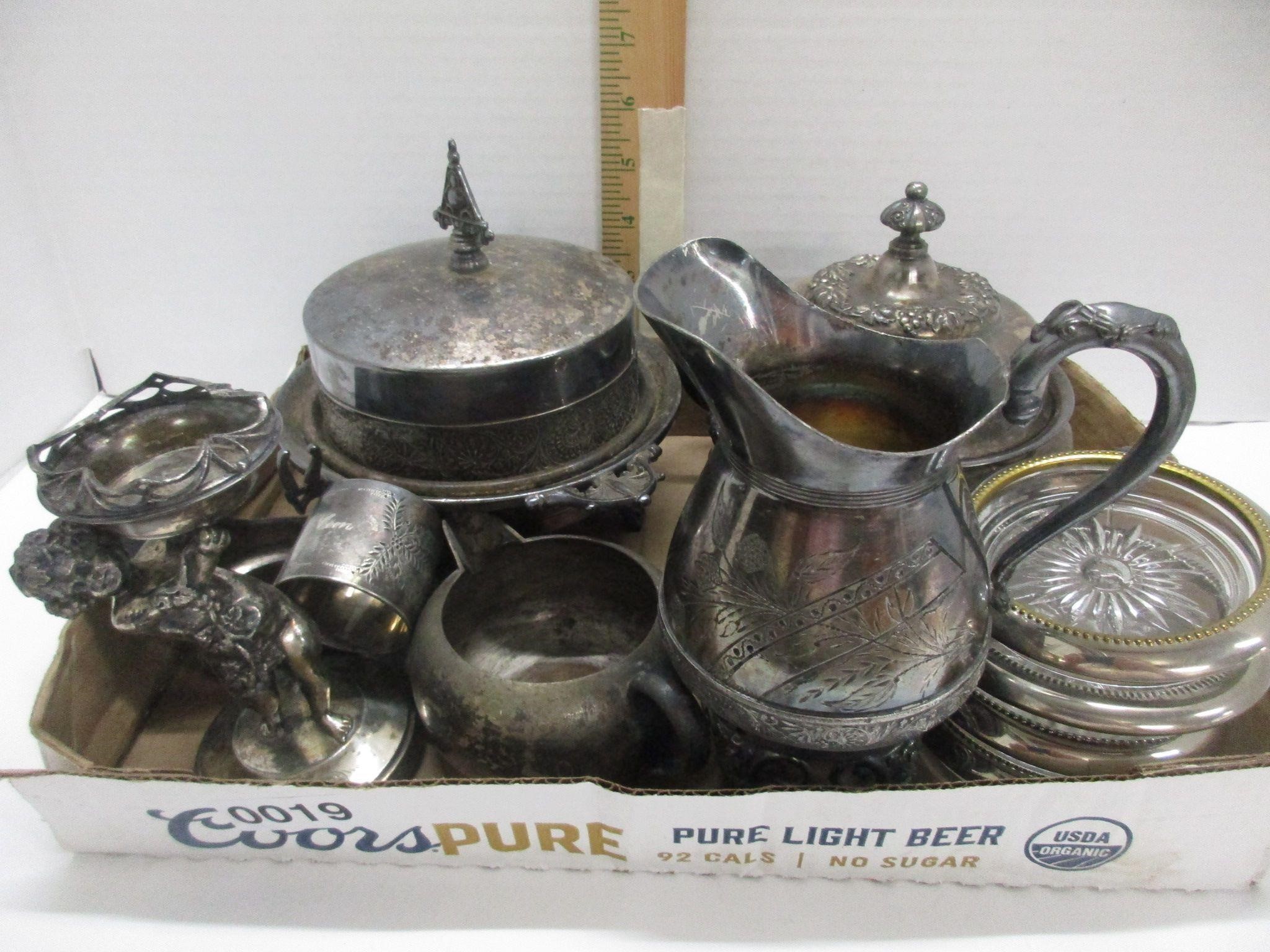 Lot of Silver Plated Dishes - See Photos
