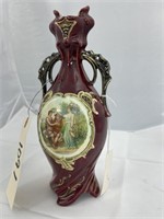 Majolica Vase 10"