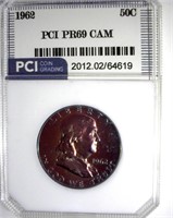 1962 Franklin PR69 CAM Lists $750 Purple