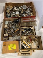LARGE GROUP OF ANTIQUE WATCHES & WATCH PART