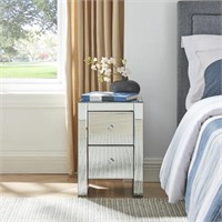 Mercer41 Allyannah Glass Nightstand $204