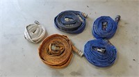 (5) 2" Lay Flat Water Hoses w/ Couplers