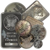 Investors lot of 100 oz. Random Type Silver Items