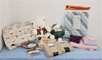 TOWELS-NEW, BEARS, PATIO CUSHION PLUS