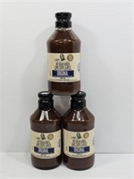 3 BOTTLES OF G HUGHES BBQ SAUCE-GLUTEN FREE