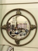Very Lg. Approx. 4 Ft Round Ornate Contemp.