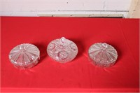 3 CANDY DISHES
