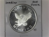 Sunshine One Ounce Silver Round