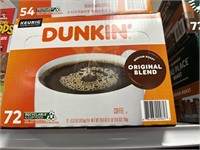 Dunkin med roast 72 K cups