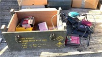 Wood ammo box w/ roto zip & Makita sander