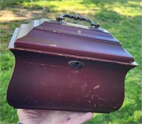 Vintage Wooden Tea Caddy / Box