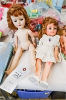 (2) Vintage Small Dolls