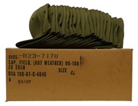 Unissued Box 0f 20 Field Caps Hot Weather 1967