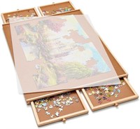 Gamenote 1000 Pieces Jigsaw Puzzle Table with Puzz